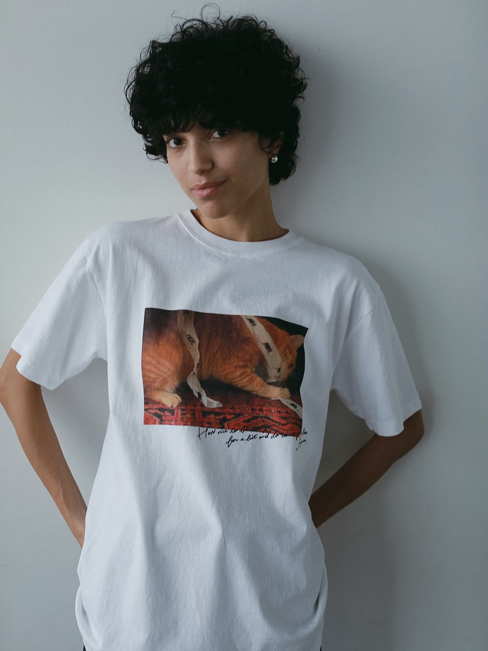 Suzume Tee/02_cat(01オフホワイト-ＸＬ)