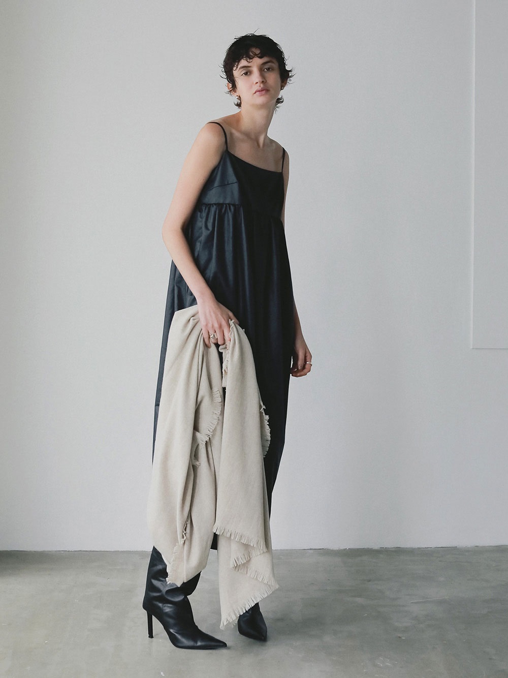 コクーンワンピース(70ネイビー-１)