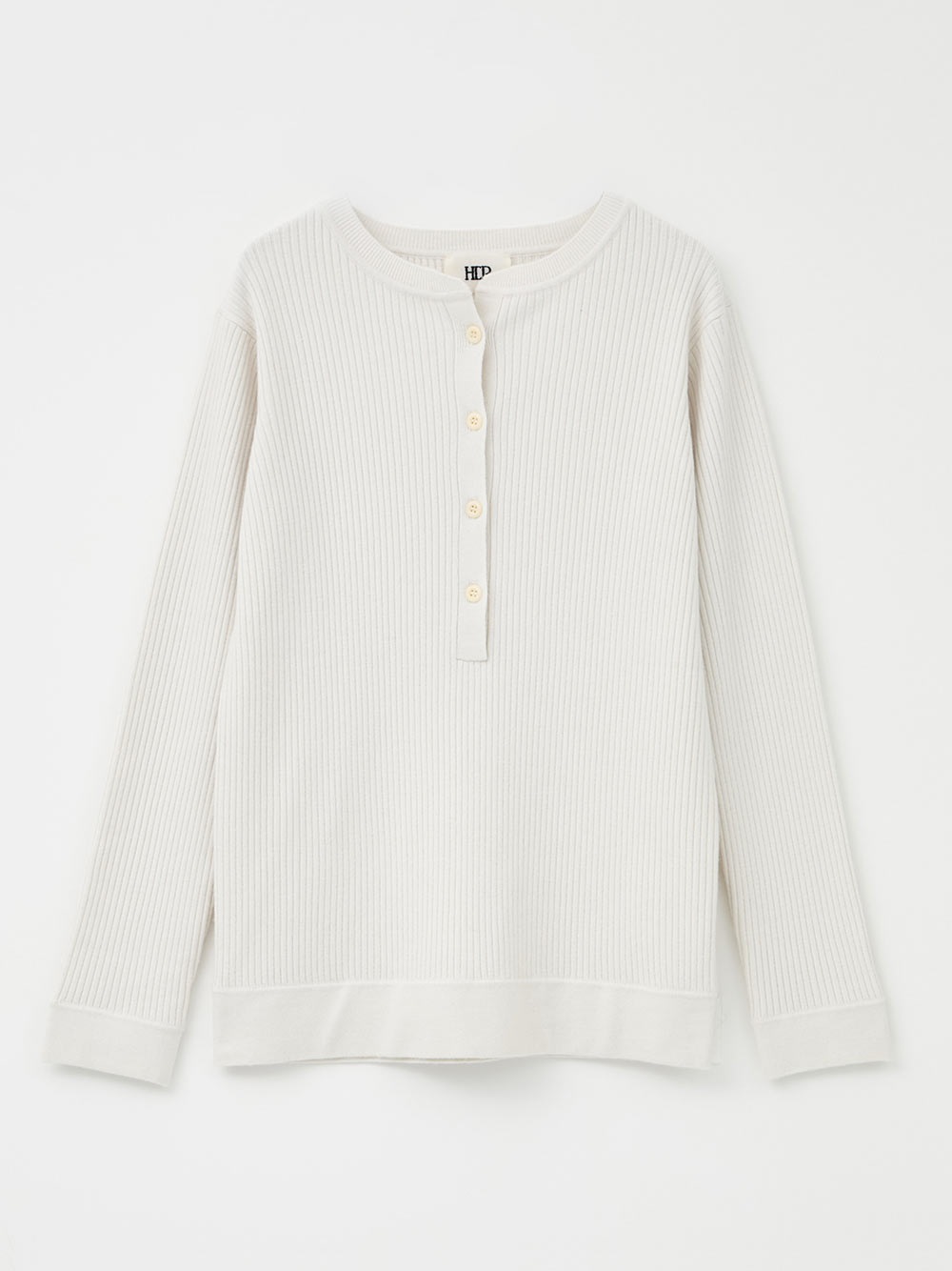 ウールヘンリーネックニットプルオーバー(01オフホワイト-フリー)