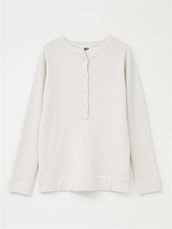 ウールヘンリーネックニットプルオーバー(01オフホワイト-フリー)