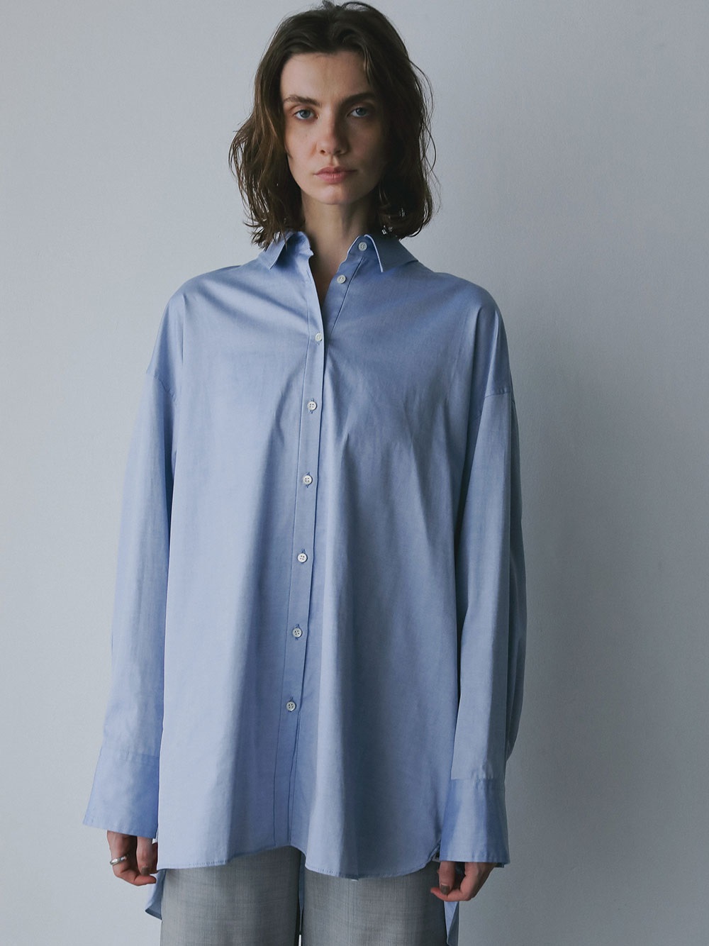 バックオープンレギュラーシャツ(71ブルー-フリー)