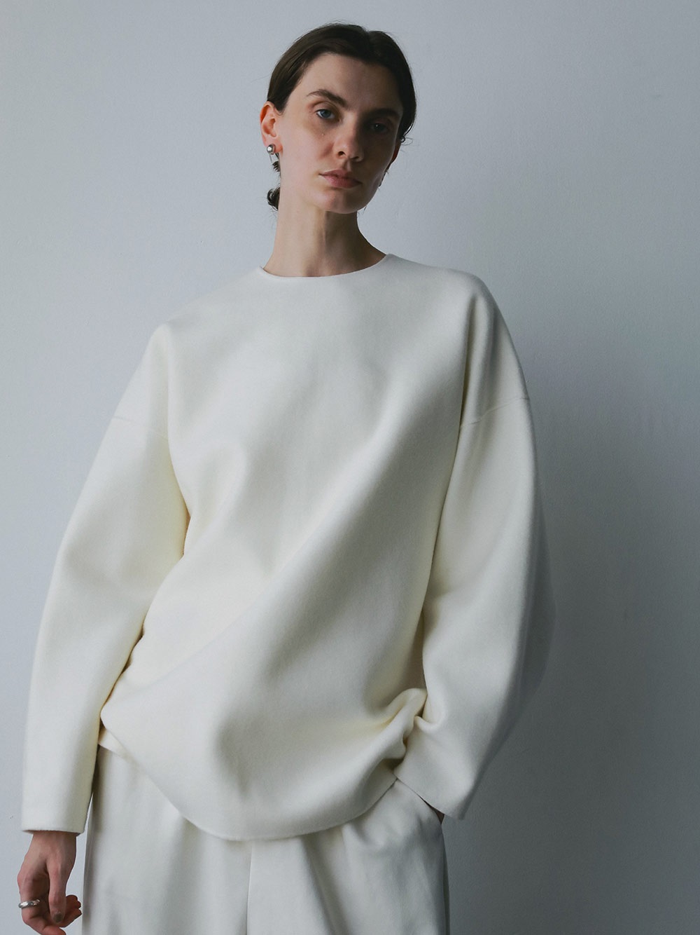 メルトンリバープルオーバー(01オフホワイト-フリー)