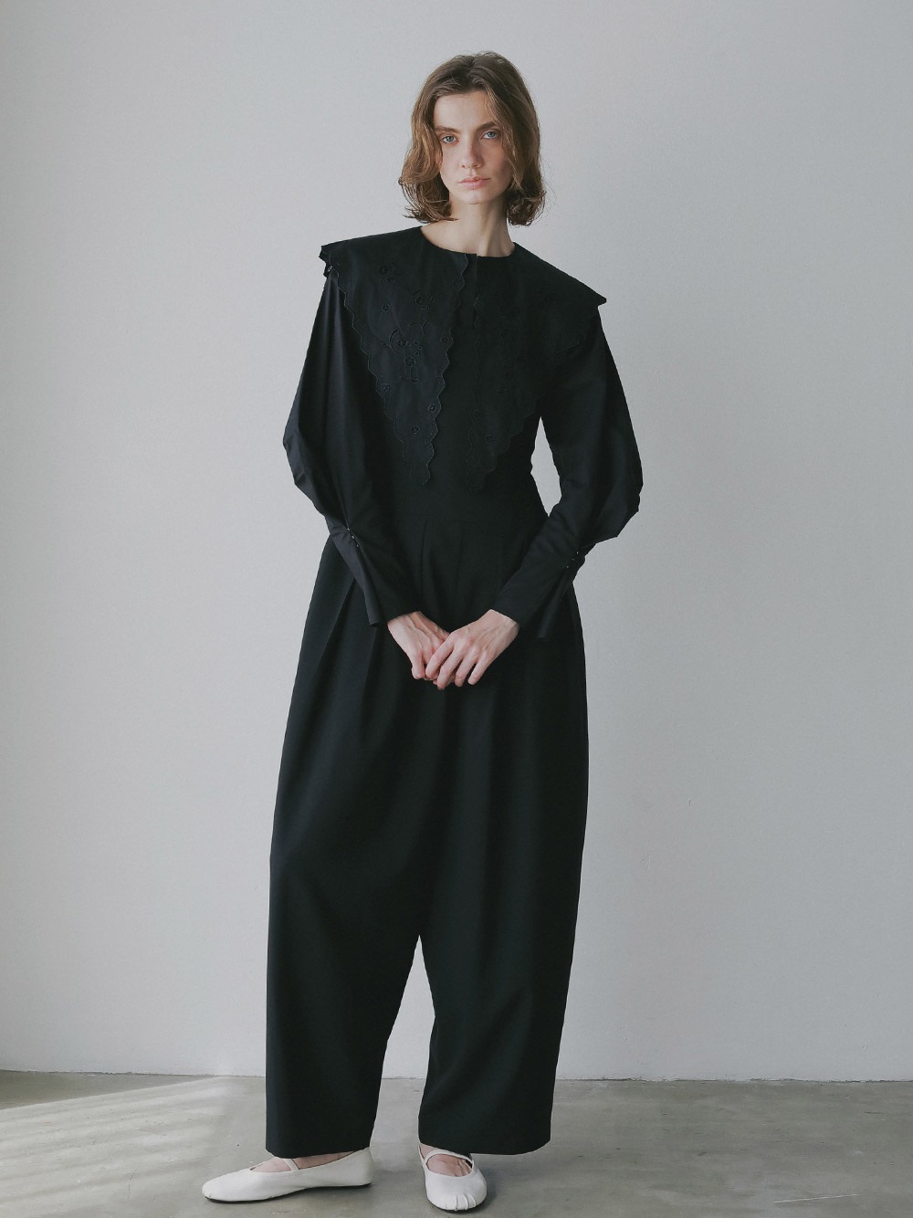 Ｔ／Ｗポプリンオールインワン(00ブラック-１)