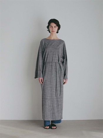 ＜3月19日（木）販売開始＞ブラウジングマキシワンピース(10チャコールグレー-２)