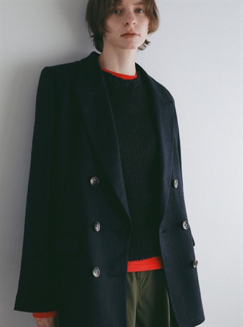 ＜3月上旬発送予定 ＞リネンテーラードジャケット [Preorder](70ネイビー-フリー)