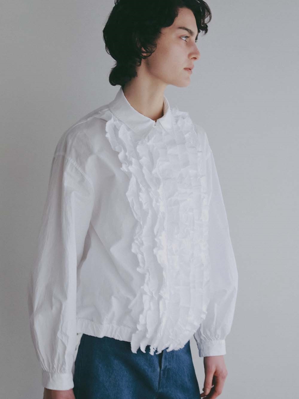 ＜3月12日（木）販売開始＞Ｃ／ＬＩフリルブルゾン(01オフホワイト-フリー)