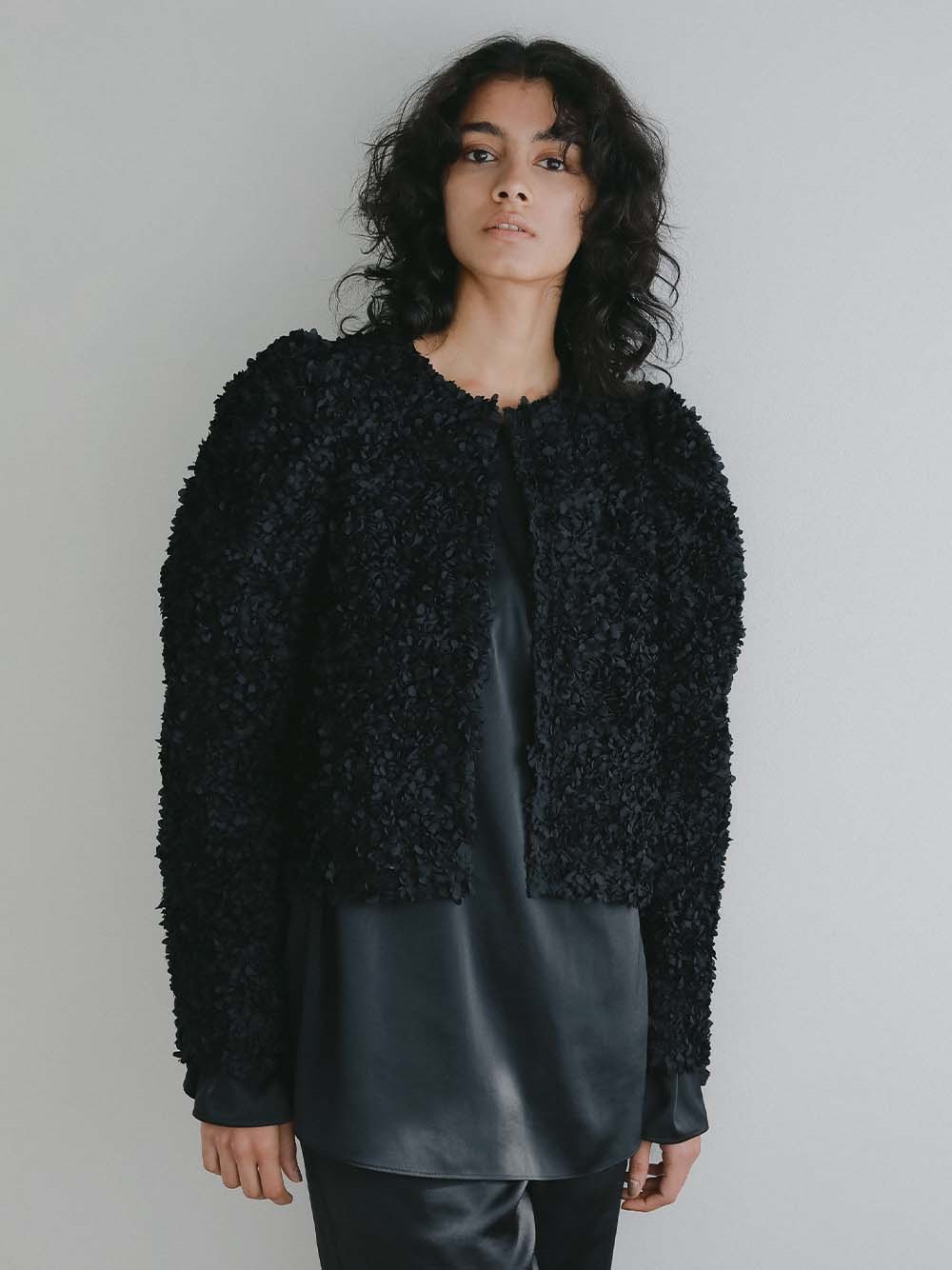 ＜2月5日（木）販売開始＞３Ｄレースジャケット(00ブラック-フリー)