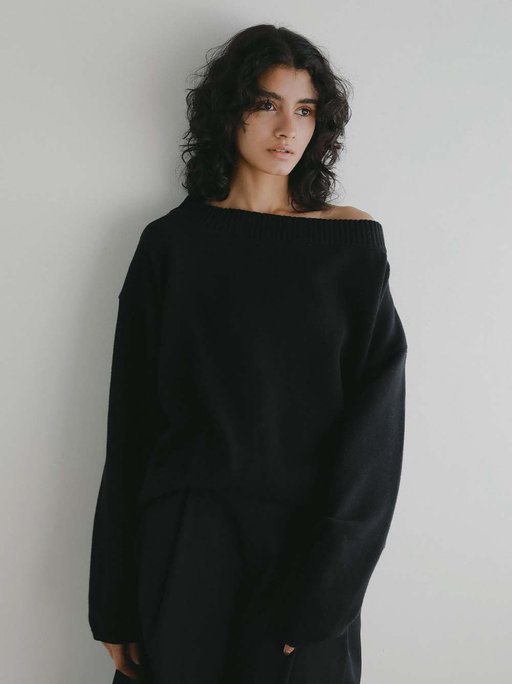  ＜1月15日（木）販売開始＞C/Nニットプルオーバー(00ブラック-フリー)