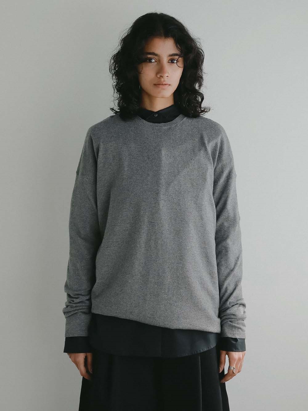 ＜2月19日（木）販売開始＞Ｃ／Ｃａニットプルオーバー(11グレー-フリー)