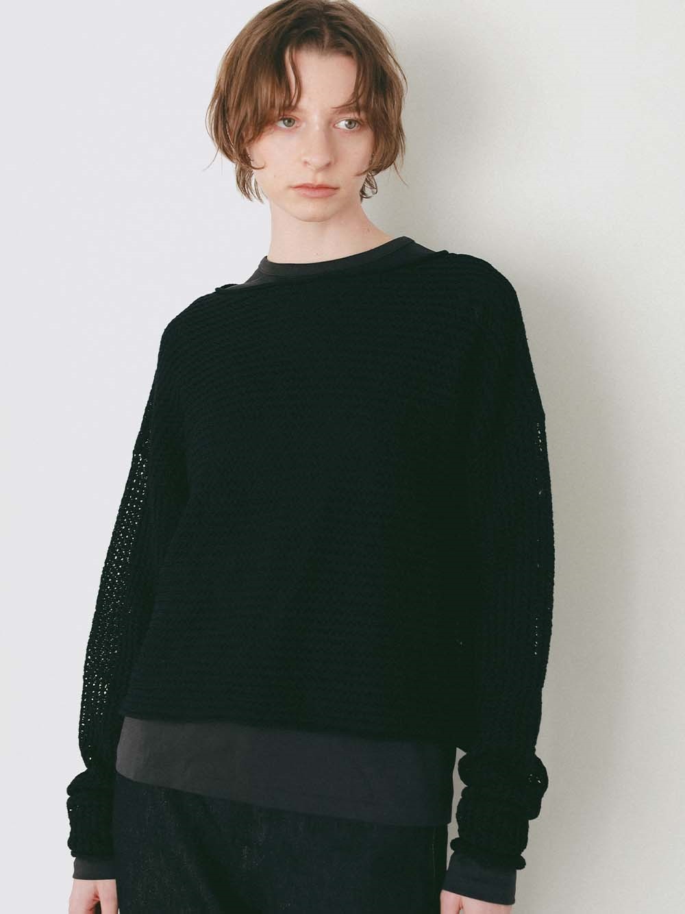 ＜3月19日（木）販売開始＞ニットメッシュプルオーバー