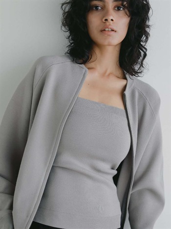 ＜1月29日（木）販売開始＞ニットジップアップブルゾン(82ベージュ-フリー)