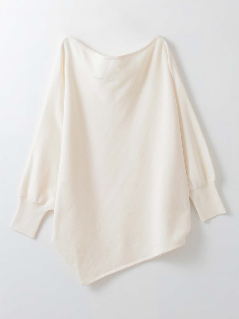 ＜2月5日（木）販売開始＞ドレープニットプルオーバー(02ホワイト-フリー)