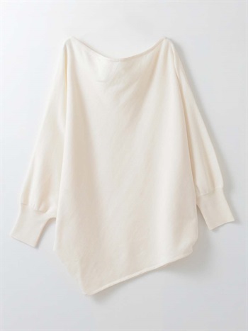 ＜2月5日（木）販売開始＞ドレープニットプルオーバー(02ホワイト-フリー)