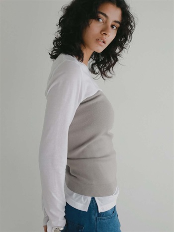 ＜1月29日（木）販売開始＞シアーカットソー(01オフホワイト-フリー)