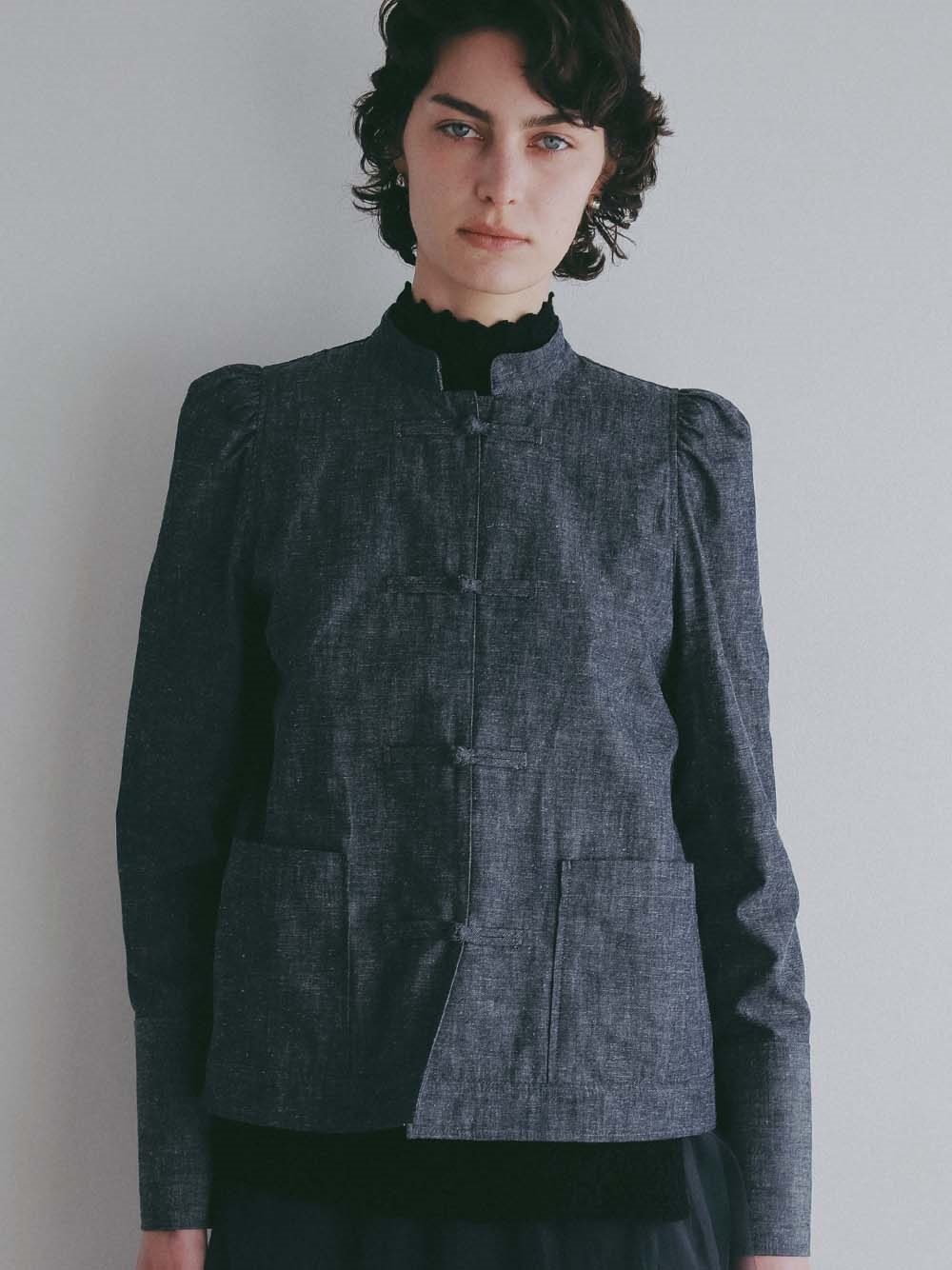 コットンリネンチャイナブラウス [Preorder]