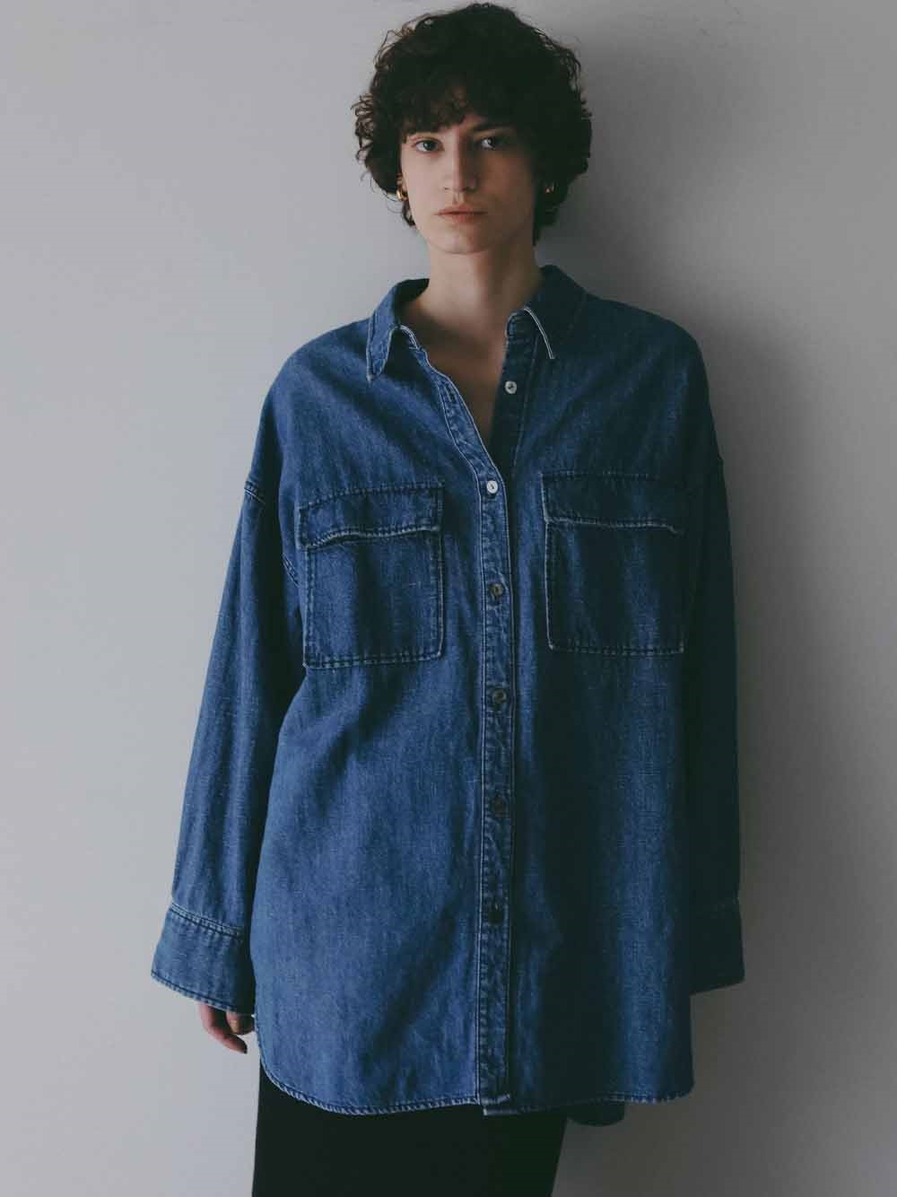 ＜3月5日（木）販売開始＞デニムシャツ(73インディゴ-フリー)