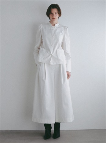 ＜2月下旬発送予定 ＞コットンワイドパンツ [Preorder]