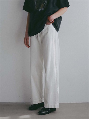 ＜3月12日（木）販売開始＞ルーズストレートデニム(02ホワイト-２)