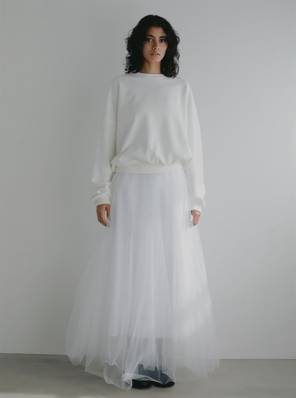 ＜2月下旬発送予定 ＞Aラインチュールスカート [Preorder]