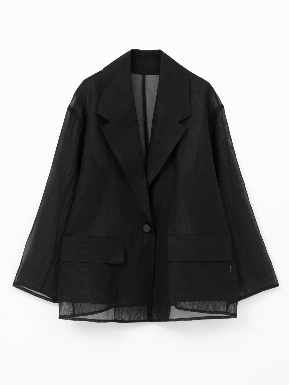 <予約>オーガンジーシアージャケット(00ブラック-フリー-[Preorder] 4月下旬頃のお届け)