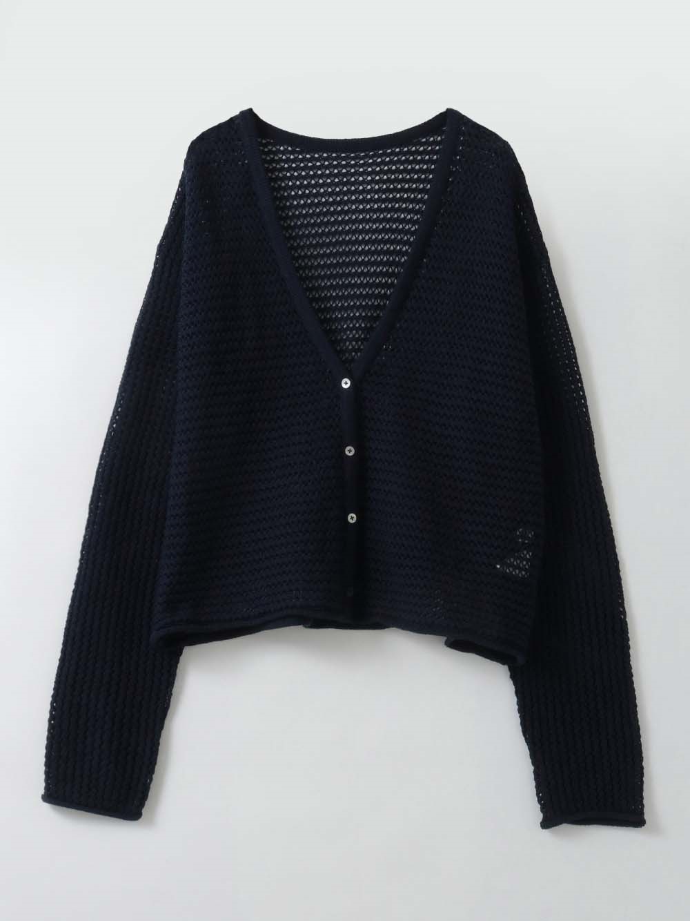 ＜4月23日（木）販売開始＞メッシュニットカーディガン(70ネイビー-フリー)