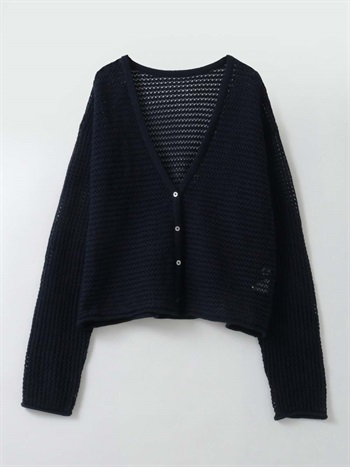 ＜4月23日（木）販売開始＞メッシュニットカーディガン(70ネイビー-フリー)