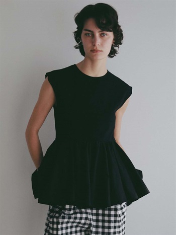 ボリュームペプラムカットソー [Preorder](00ブラック-フリー)