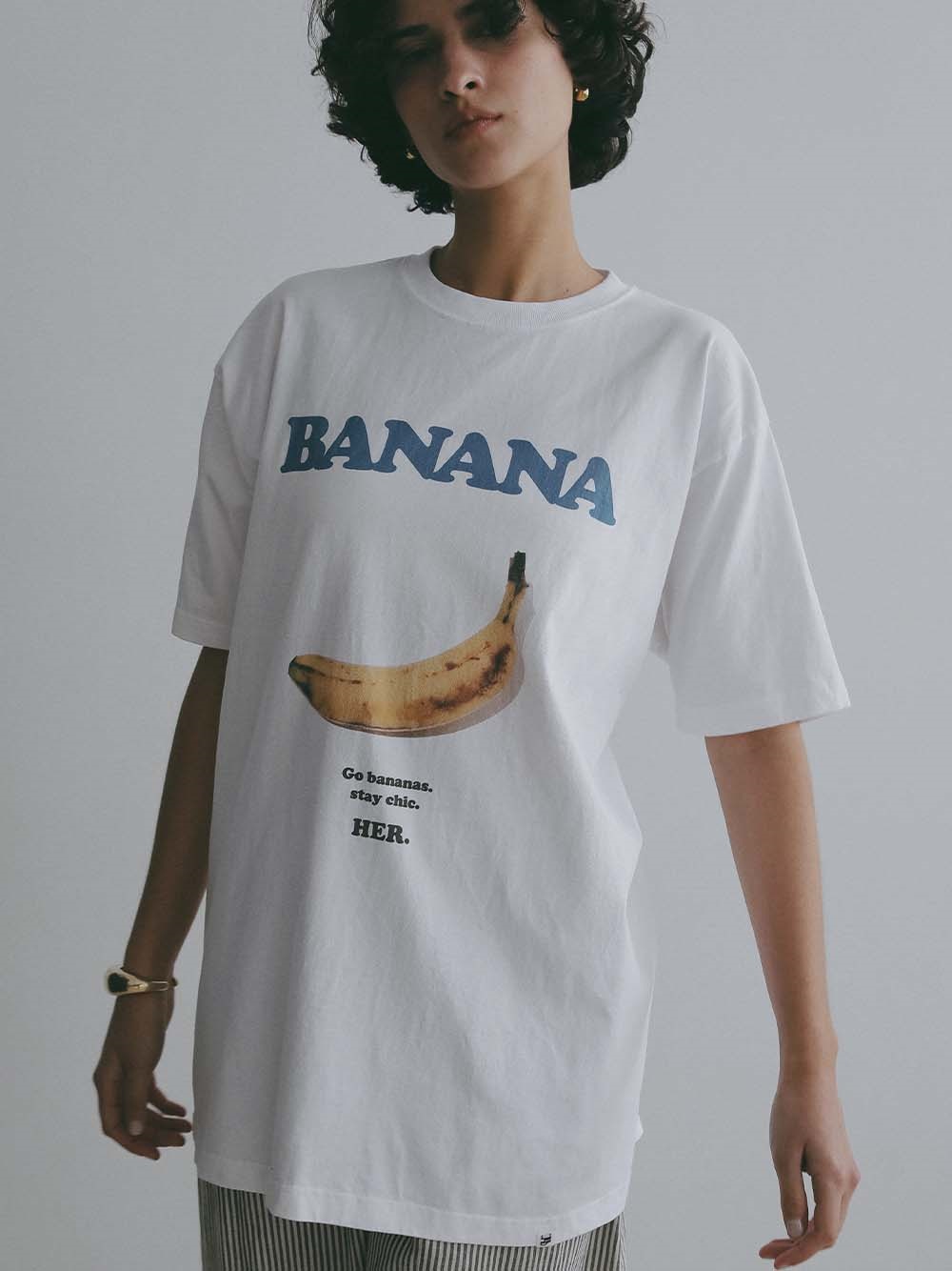 ＜4月23日（木）販売開始＞BANANA T-shirt(01オフホワイト-ＸＬ)