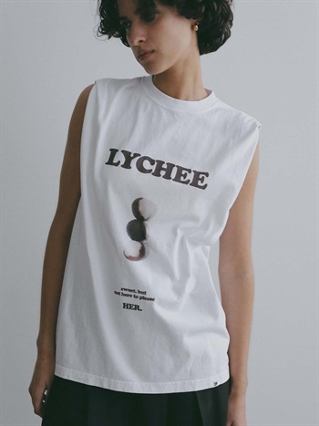 ＜4月23日（木）販売開始＞【ONLINE STORE限定】 LYCHEE TANK(01オフホワイト-フリー)