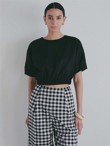 ＜4月9日（木）販売開始＞リネンドルマンプルオーバー(00ブラック-フリー)