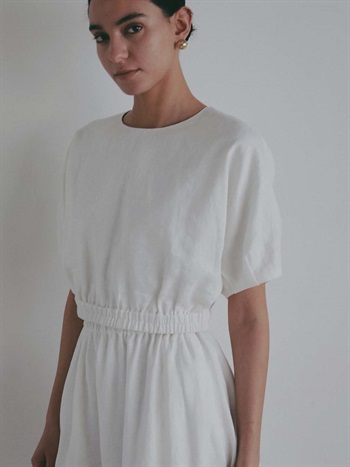 ＜4月9日（木）販売開始＞リネンドルマンプルオーバー(01オフホワイト-フリー)