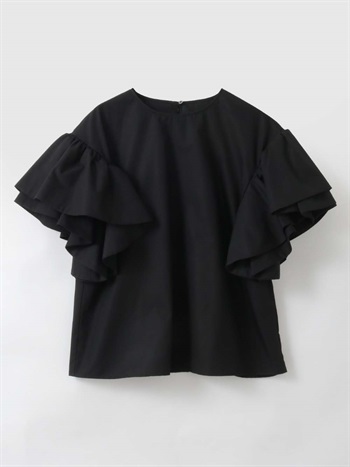 ＜4月23日（木）販売開始＞フレアスリーブブラウス(00ブラック-フリー)