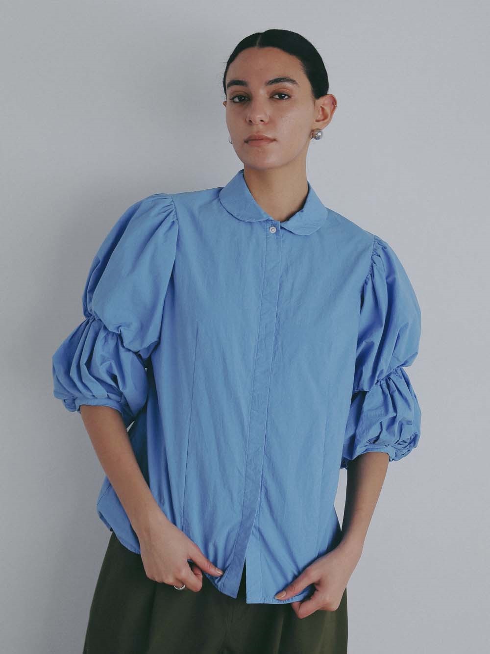 C／Liパフスリーブブラウス [Preorder](71ブルー-フリー)