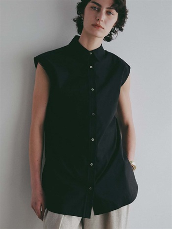 ＜4月30日（木）販売開始＞レースラウンドカラーシャツ(00ブラック-フリー)