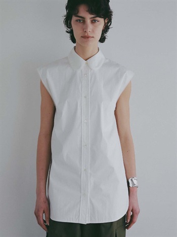 ＜4月30日（木）販売開始＞レースラウンドカラーシャツ(02ホワイト-フリー)