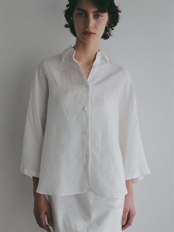 ＜6月入荷予定＞Liハーフスリーブリラックスシャツ(02ホワイト-フリー)
