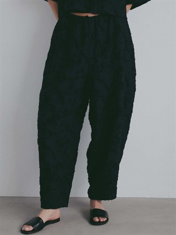 カットジャガードカーブパンツ [Preorder](00ブラック-１)