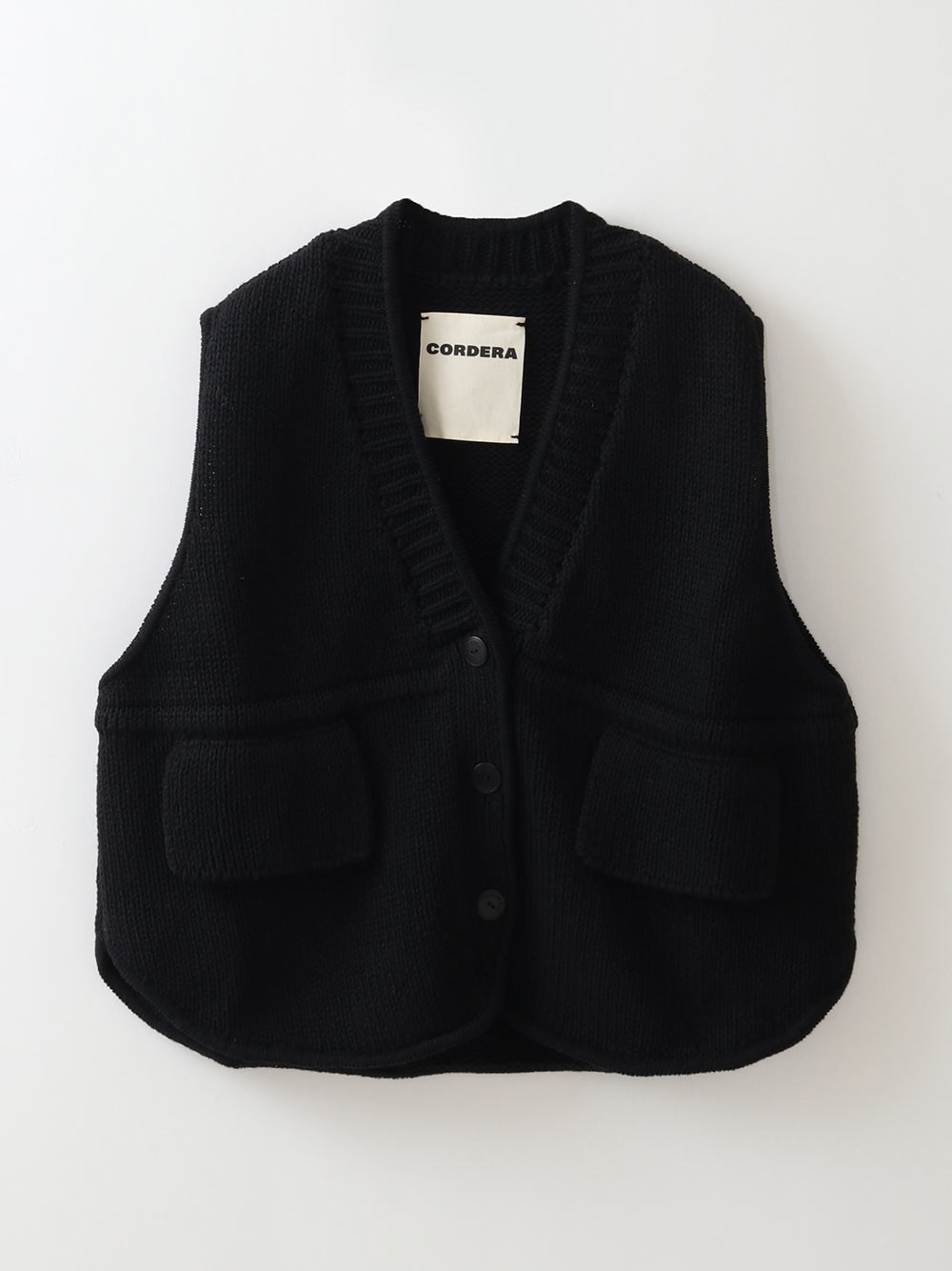 CORDERA COTTON VEST(00ブラック-１)