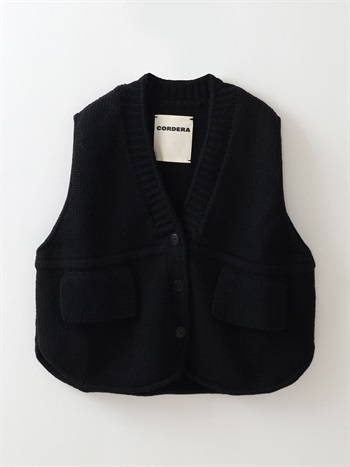 CORDERA COTTON VEST(00ブラック-１)