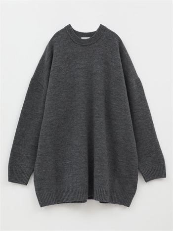 ESLOW UNISEX KNIT PO(10チャコールグレー-フリー)