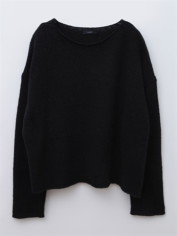 YLEVE WOOL SILK KNIT PO(00ブラック-１)