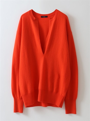 YLEVE CASHMERE SKIPPER PO(41オレンジ-１)