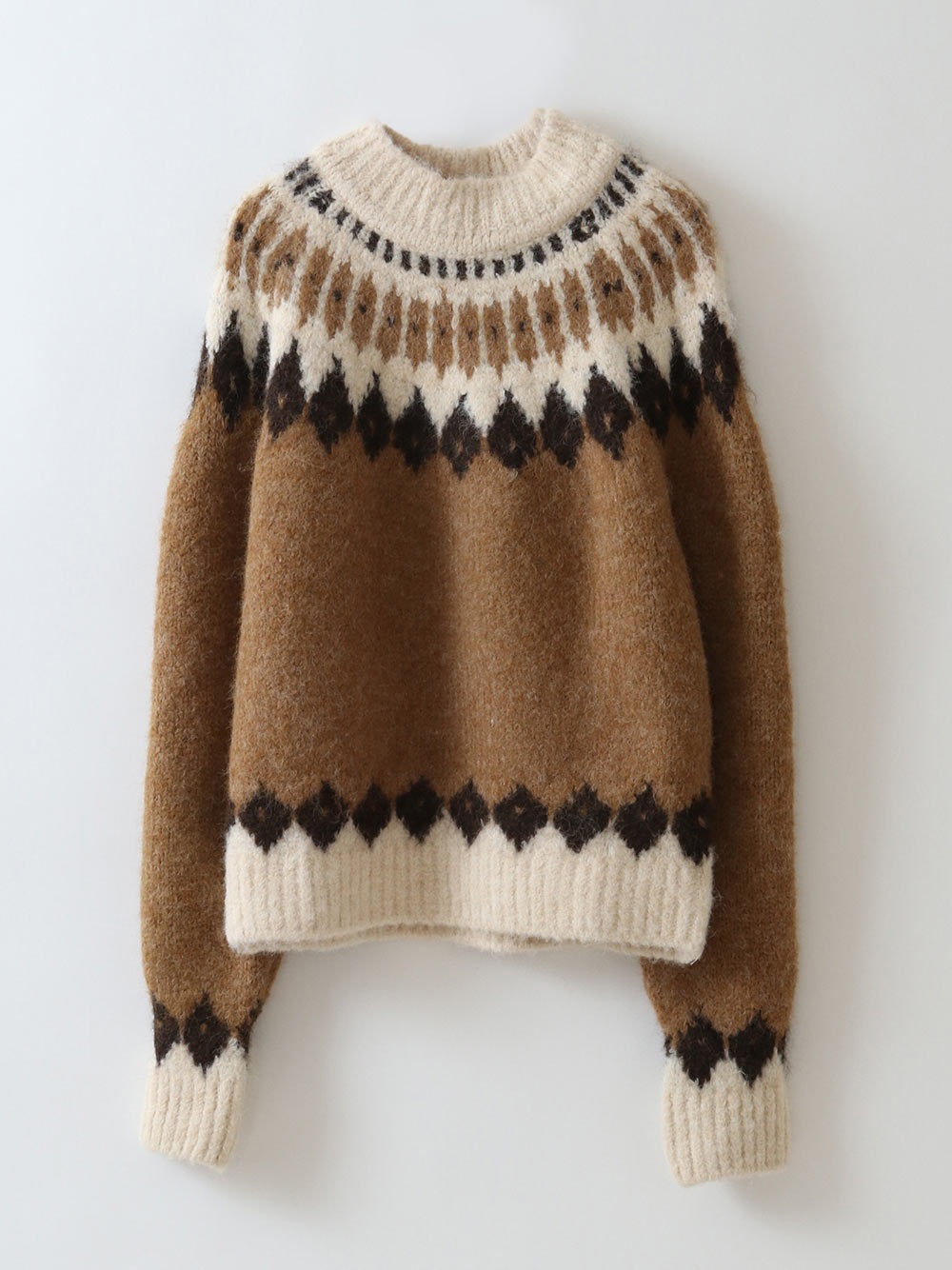 le FAIR ISLE RAGLAN PO(83キャメル-フリー)