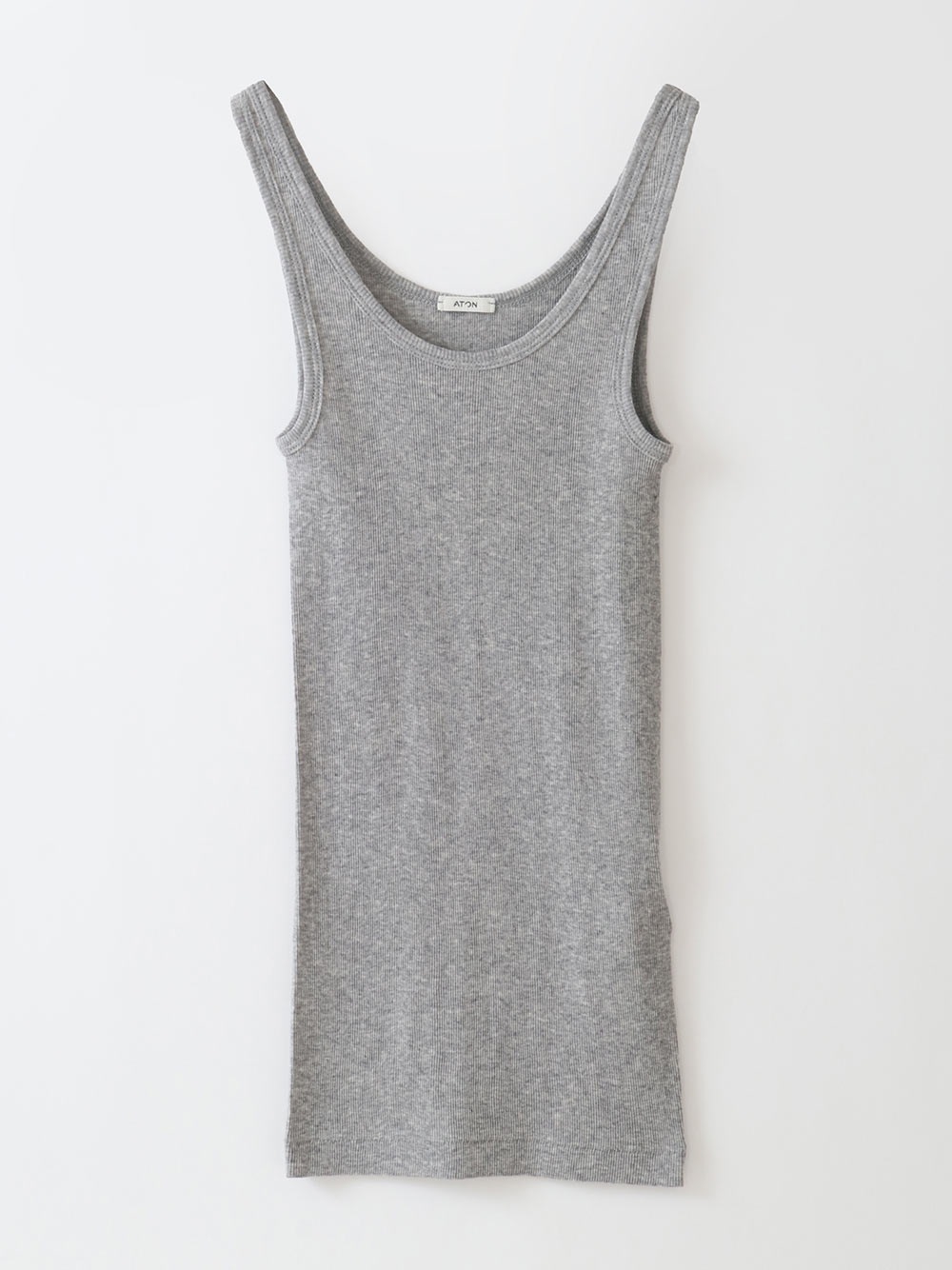 ATON RIB TANK TOP(11グレー-２)