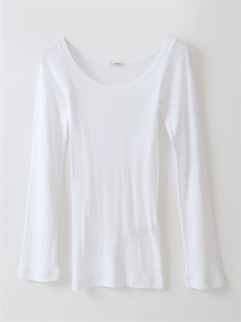 ATON RIB LOMG SLEEVE T(02ホワイト-２)