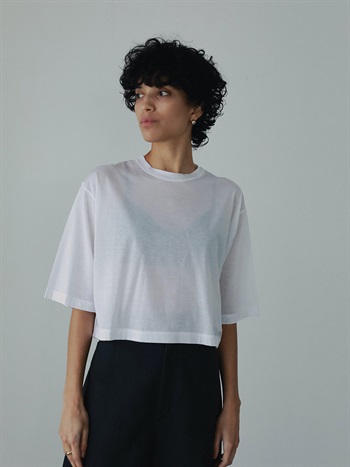 YLEVE SHEER S/S PO(02ホワイト-１)