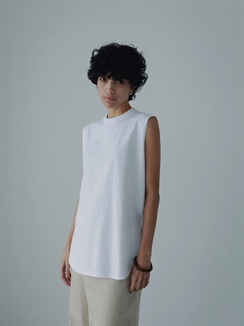 ATON ROUND HEM TANK TOP(02ホワイト-２)