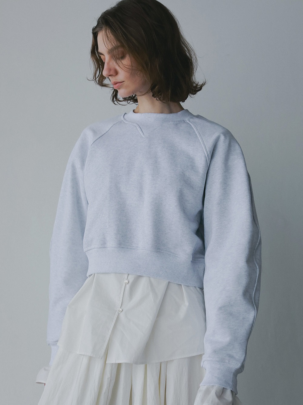 【ONLINE STORE限定】Le LOGO CROPPED TOP(11グレー-フリー)