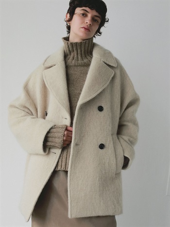TICCA 別注モヘアＰコート(82ベージュ-フリー)