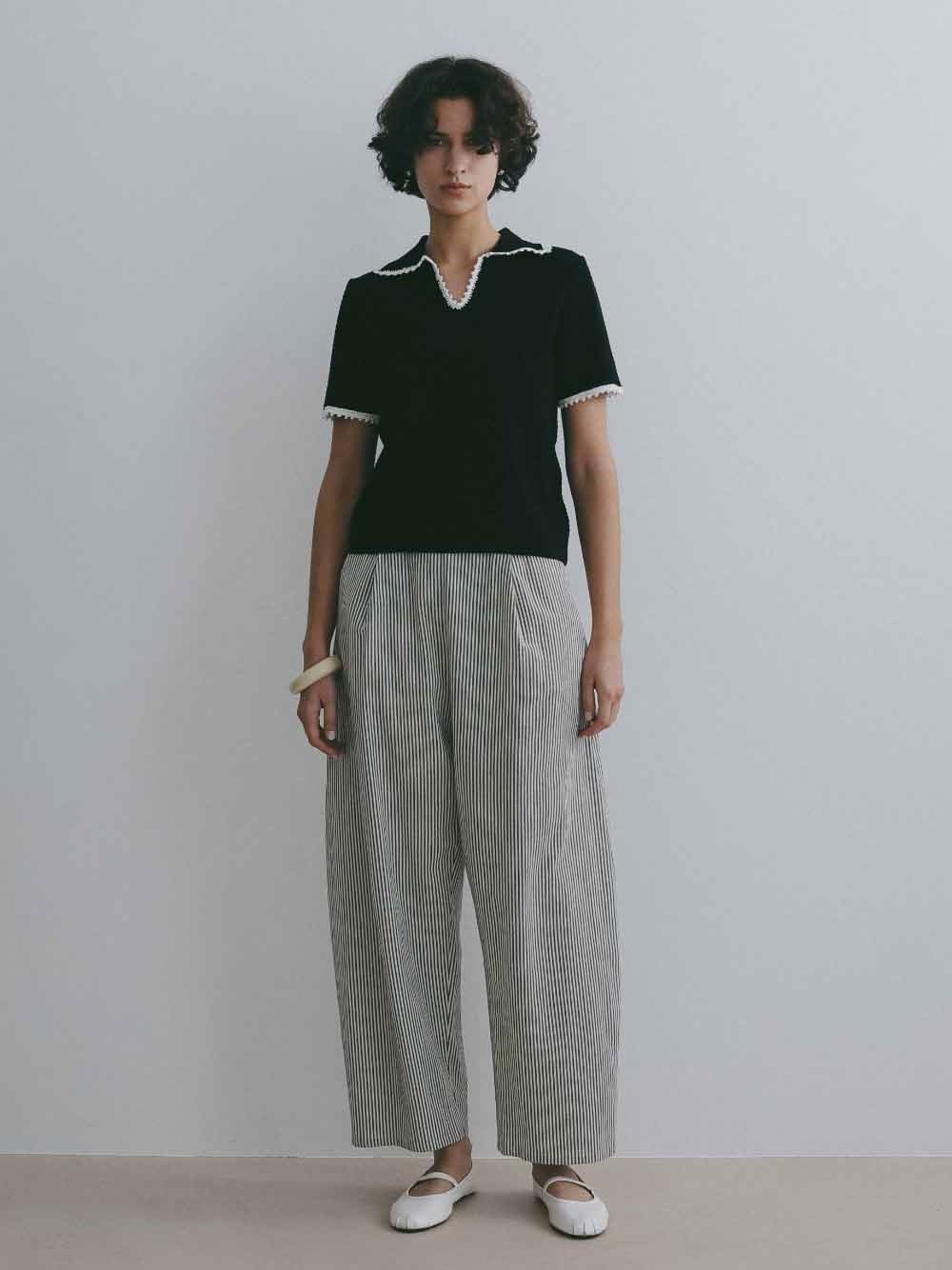 Le CROCHET KNIT TOPS(00ブラック-フリー)